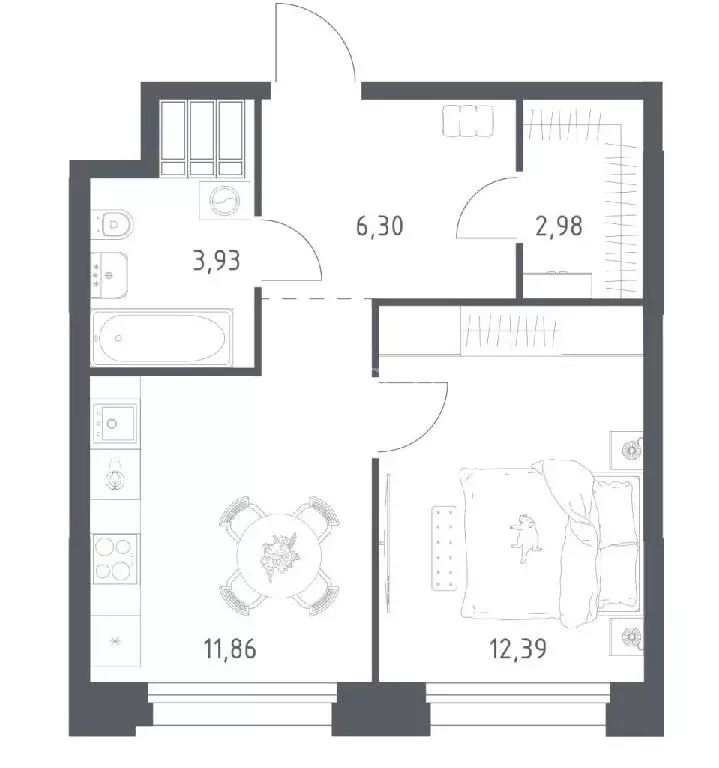 Продается 1-комнатная квартира - Фото 1