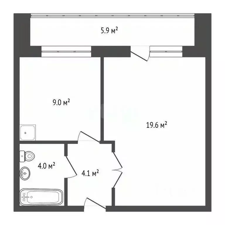 1-к кв. Красноярский край, Красноярск просп. 60 лет Образования СССР, ... - Фото 2
