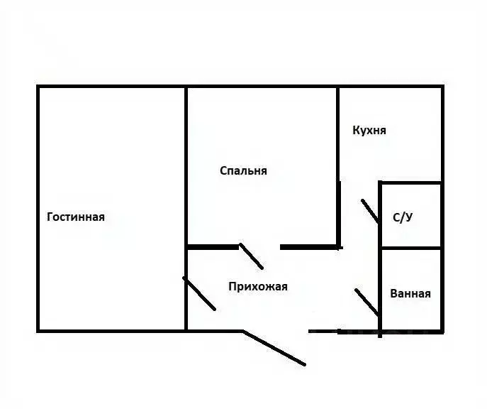 2-к кв. Татарстан, Казань ул. Маршала Чуйкова, 14 (47.0 м) - Фото 2
