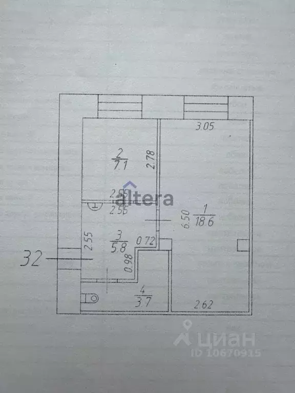 1-к кв. Татарстан, Казань Социалистическая ул., 11/14 (35.4 м) - Фото 1