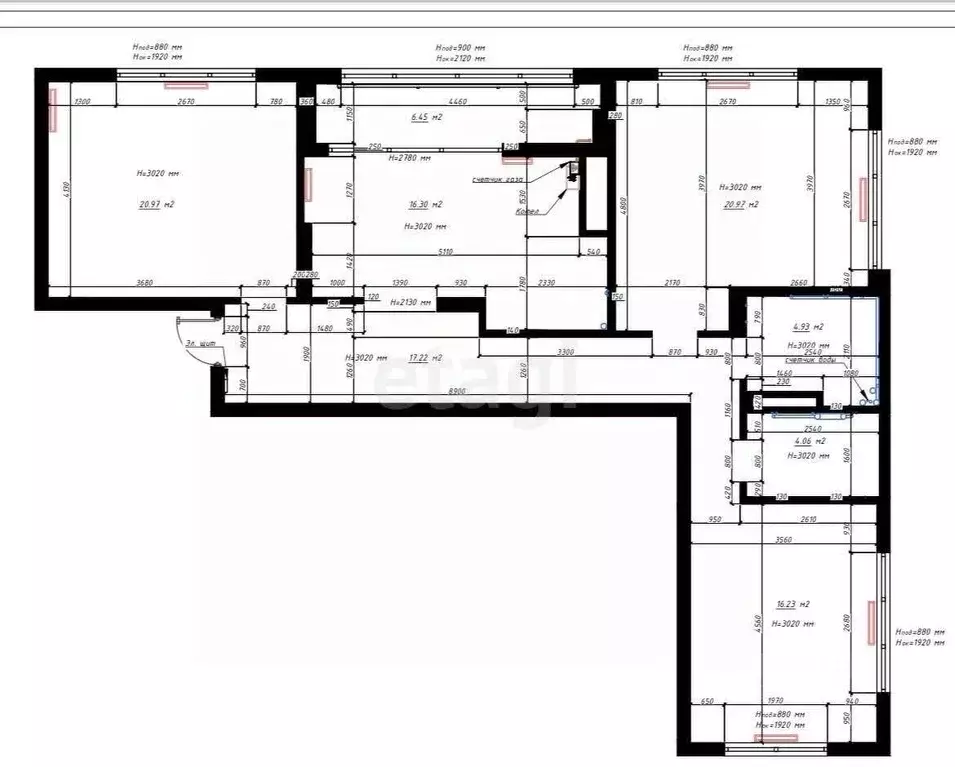 3-к кв. Калининградская область, Калининград ул. Генерал-фельдмаршала ... - Фото 2