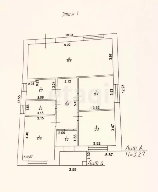 Дом в Татарстан, с. Высокая Гора ул. Георгия Яшина, 2А (99 м) - Фото 1