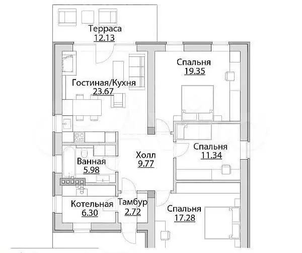 Дом 110 м на участке 5 сот. - Фото 0
