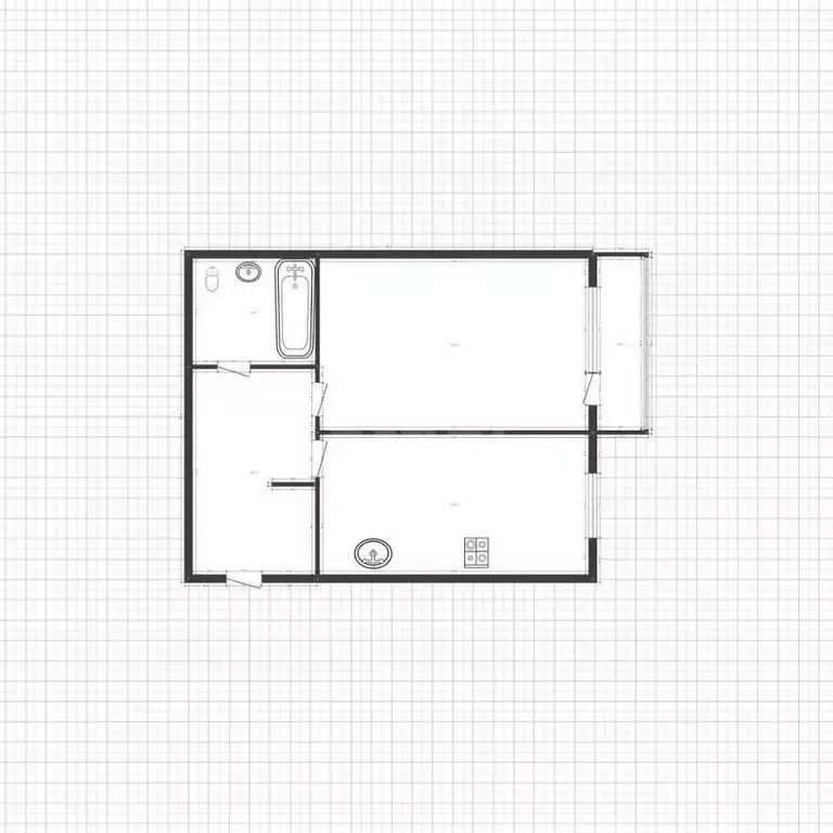 1-к кв. Смоленская область, Вязьма ул. Матросова, 6 (44.0 м) - Фото 2