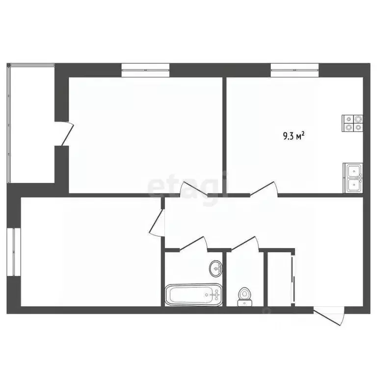2-к кв. Ярославская область, Ярославль ул. Жукова, 17Б (44.7 м) - Фото 2