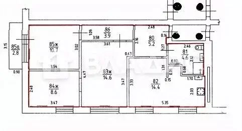 3-к кв. Калининградская область, Светлый Пионерская ул., 5 (62.0 м) - Фото 2