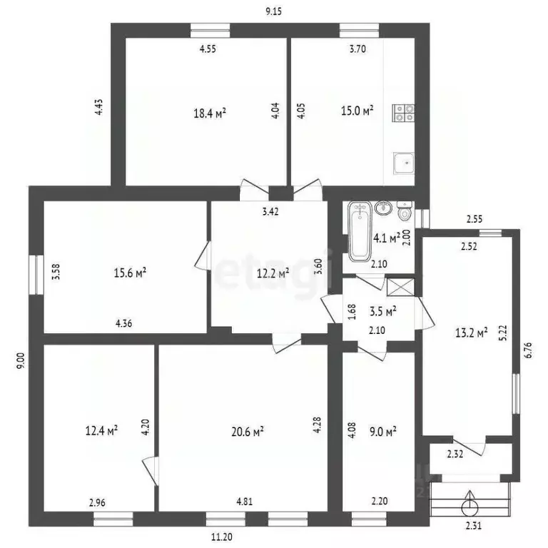 Дом в Калининградская область, Калининград пер. Куйбышева, 11 (130 м) - Фото 2