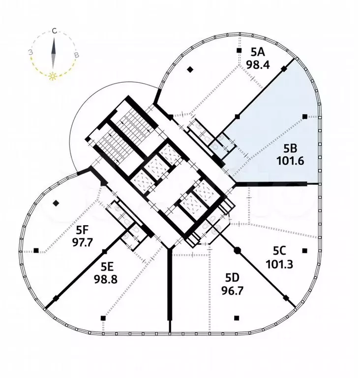 Офис 200 кв.м. в центре Новосибирска с НДС - Фото 1