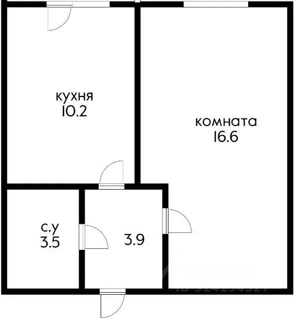 1-к кв. Краснодарский край, Краснодар 1 Мая ул., 302 (37.0 м) - Фото 1