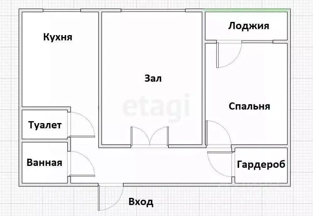 2-к кв. Приморский край, Владивосток ул. Нейбута, 85 (50.7 м) - Фото 1