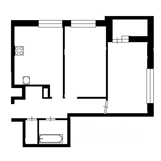 2-к кв. Санкт-Петербург Комендантский просп., 60к3 (57.6 м) - Фото 2