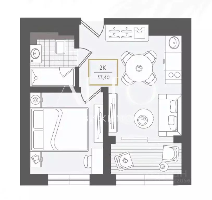 2-к кв. Краснодарский край, Сочи ул. Ленина, 280/2 (34.0 м) - Фото 1