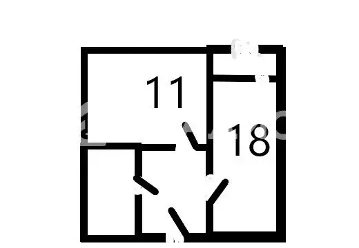 1-комнатная квартира: Строитель, Луговая улица (41 м) - Фото 1