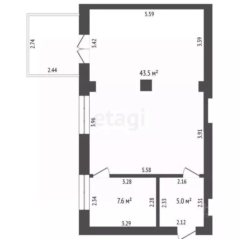 Помещение свободного назначения в Тамбовская область, Уварово 1-й мкр, ... - Фото 1