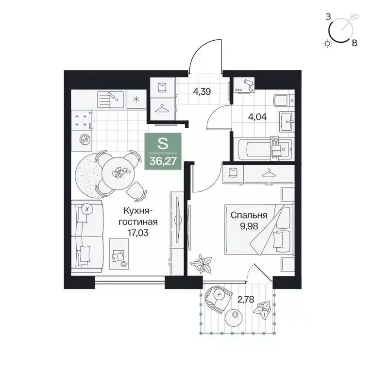 1-к кв. Волгоградская область, Волгоград просп. Имени В.И. Ленина, 59Г ... - Фото 1