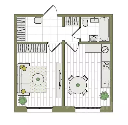1-к кв. Кировская область, Киров ул. Чистопрудненская, 13А (37.8 м) - Фото 1