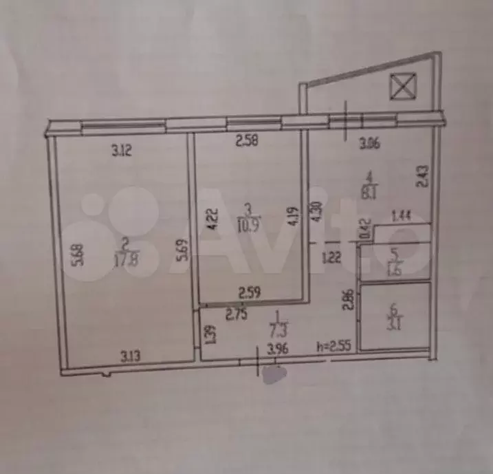 2-к. квартира, 49 м, 10/10 эт. - Фото 0
