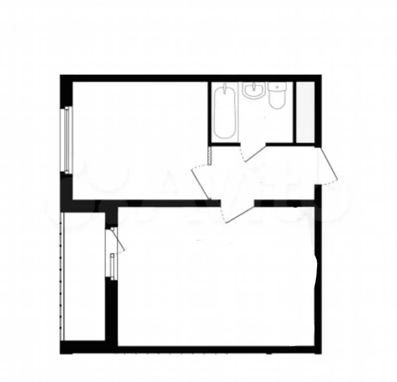 2-к. квартира, 40 м, 12/12 эт. - Фото 0