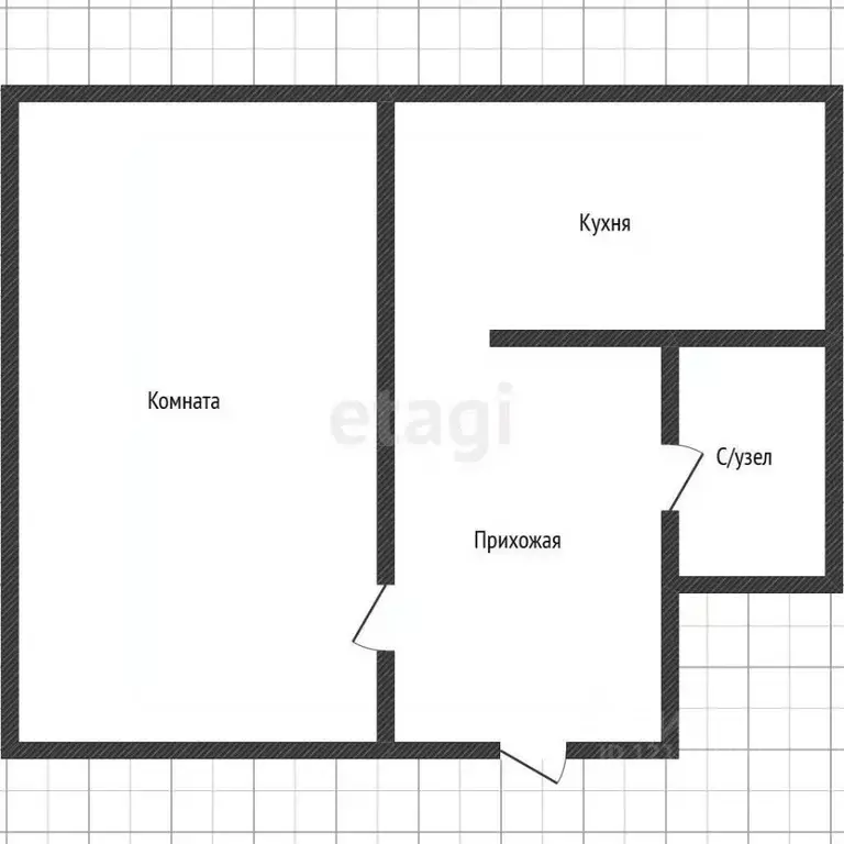 1-к кв. Курская область, Курск Студенческая ул., 12 (40.5 м) - Фото 1
