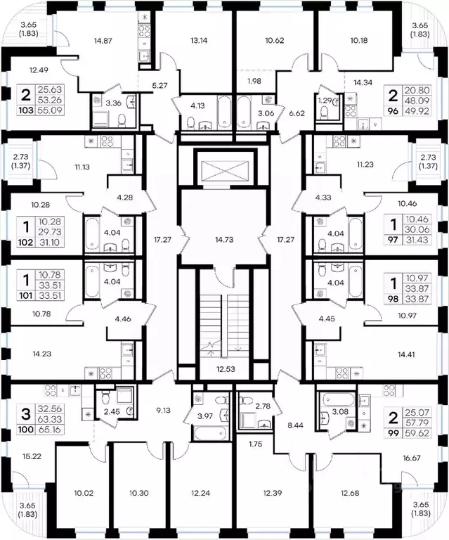 1-к кв. Татарстан, Казань 3-й кв-л, Салават Купере жилой комплекс ... - Фото 2