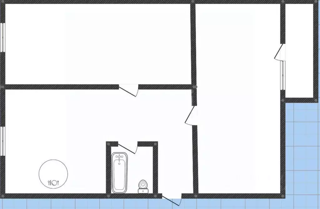 2-к кв. Иркутская область, Ангарск 19-й мкр, 2 (50.0 м) - Фото 2
