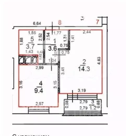 1-к кв. Московская область, Красногорск городской округ, Сабурово пгт ... - Фото 2
