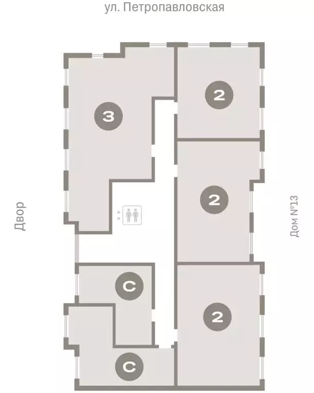 2-комнатная квартира: Новоселье, ЖК Брусника (48.34 м) - Фото 2