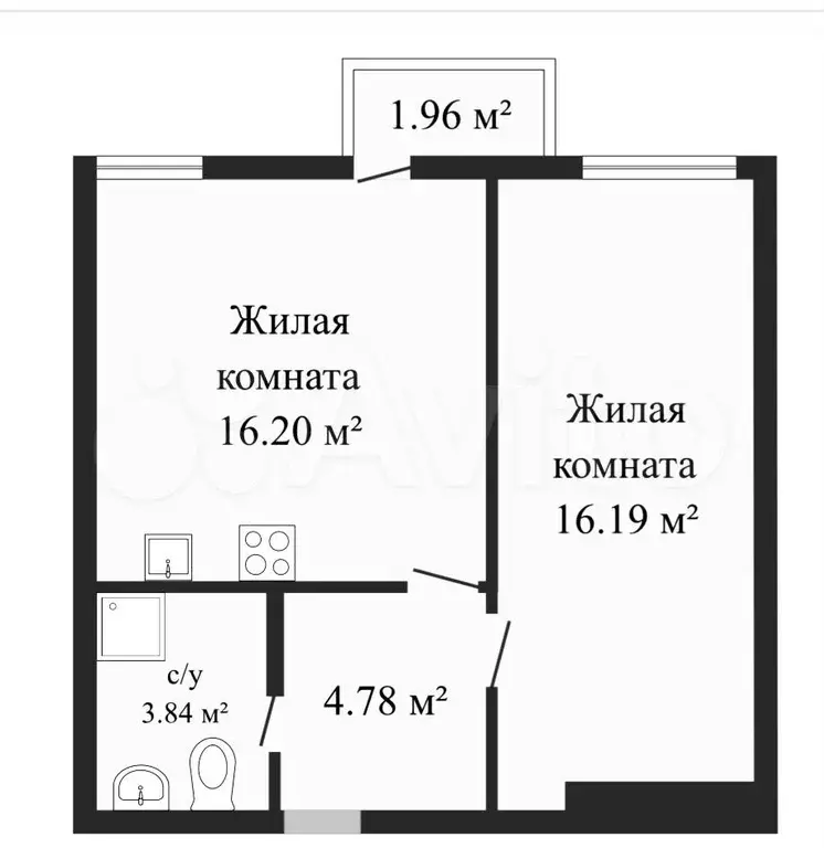 2-к. квартира, 43 м, 10/17 эт. - Фото 0