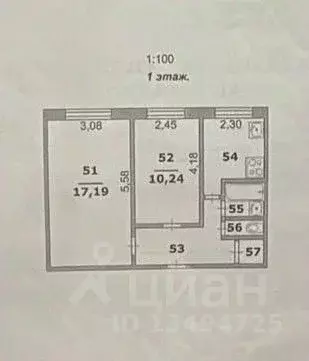 2-к кв. Белгородская область, Белгород ул. Некрасова, 36 (43.6 м) - Фото 2