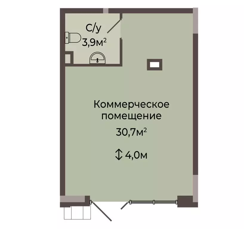 Помещение свободного назначения (34.6 м) - Фото 1