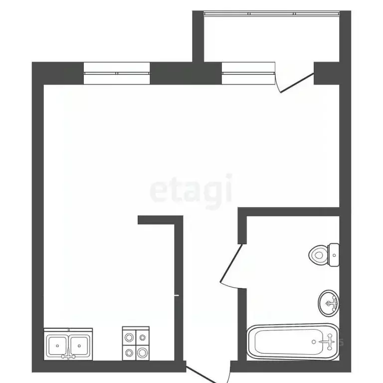 1-к кв. Алтайский край, Барнаул Северный Власихинский проезд, 116 ... - Фото 2