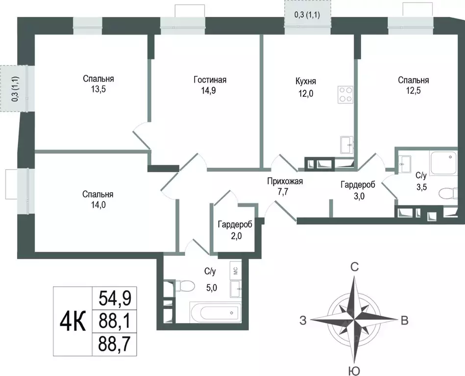 4-к кв. Московская область, Королев Первомайский мкр, Старые Горки дп, ... - Фото 1