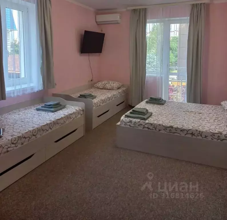 Комната Крым, Симферопольский район, Николаевка пгт ул. Чудесная, 2/4 - Фото 0