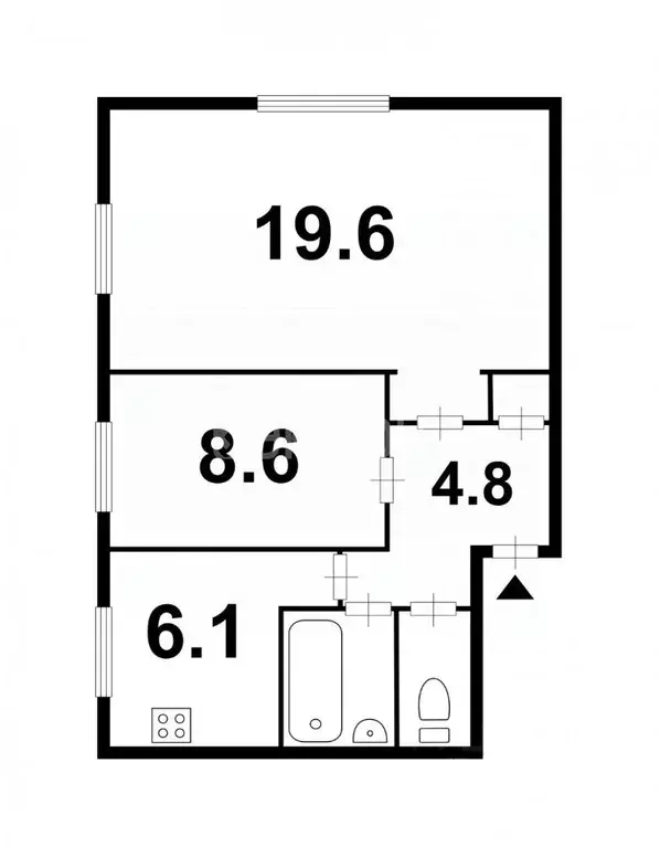 2-к кв. Санкт-Петербург Краснодонская ул., 25 (43.0 м) - Фото 1