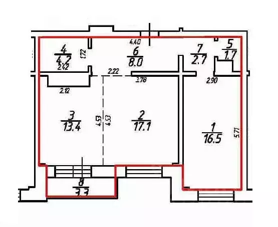 2-к кв. Иркутская область, Иркутск ул. Александра Невского, 15/4 (66.9 ... - Фото 2