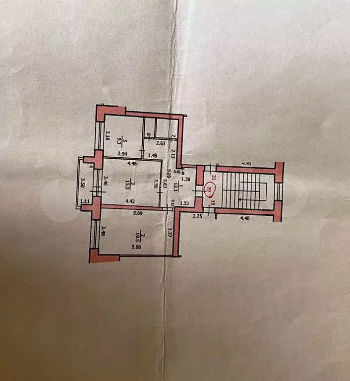 2-к. квартира, 61,1 м, 4/5 эт. - Фото 0