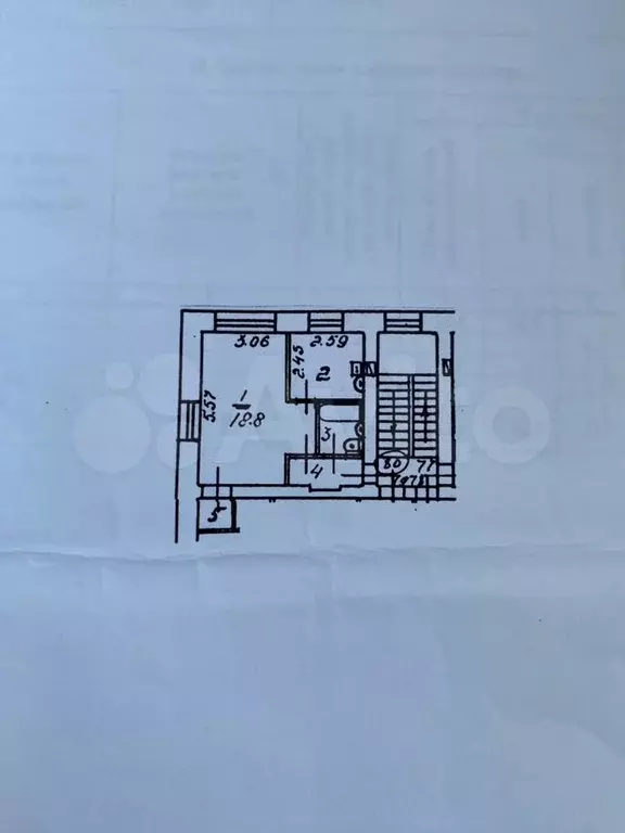 1-к. квартира, 32,5 м, 5/5 эт. - Фото 1