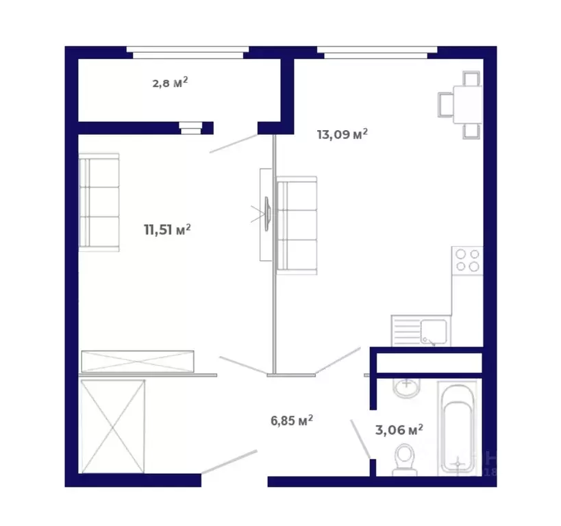 1-к кв. Иркутская область, Иркутский муниципальный округ, Маркова рп, ... - Фото 1