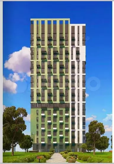 Квартира-студия, 29,8 м, 5/17 эт. - Фото 1