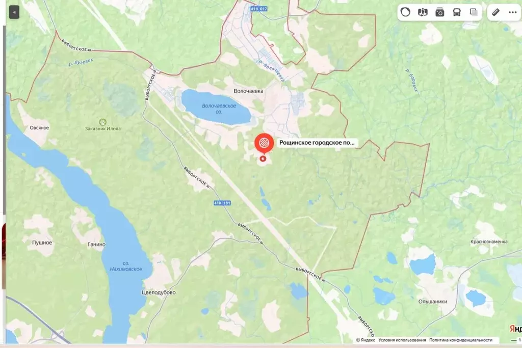 Участок в Ленинградская область, Выборгский район, Рощинское городское ... - Фото 1