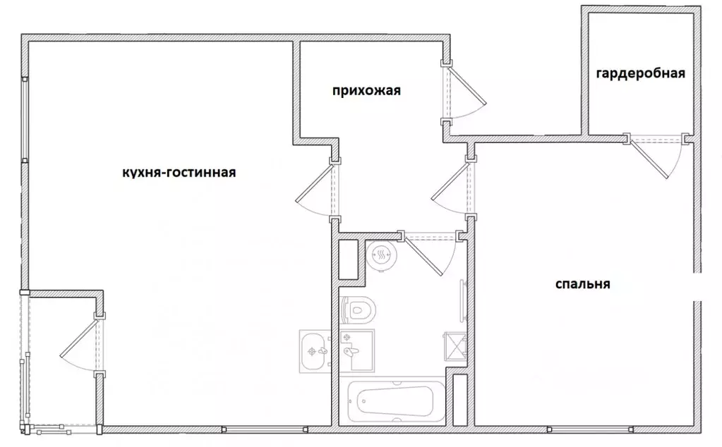 2-к кв. Хабаровский край, Хабаровск Воронежская ул., 38 (48.1 м) - Фото 2
