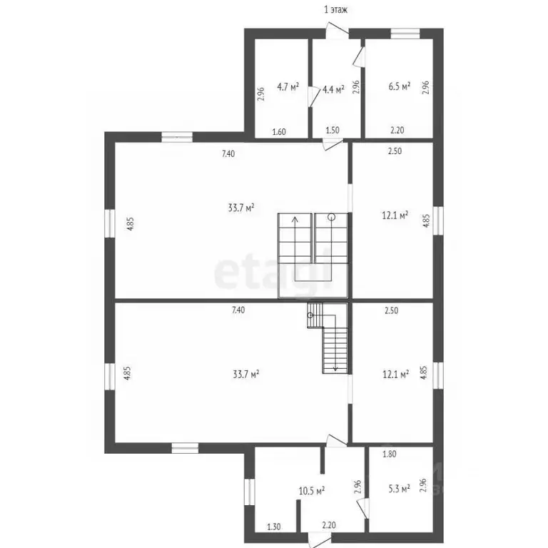 Дом в Омская область, Омский район, с. Троицкое ул. Янтарная (230 м) - Фото 1