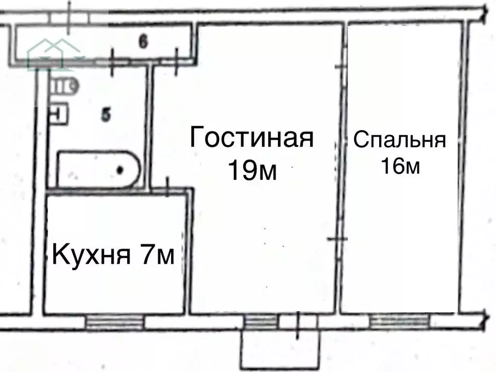 2-к кв. Воронежская область, Воронеж ул. Небольсина, 9 (46.0 м) - Фото 1