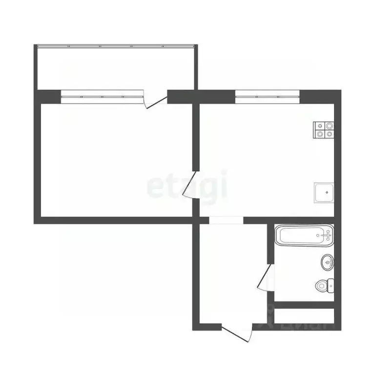 1-к кв. Смоленская область, Смоленск ул. Рыленкова, 73 (40.0 м) - Фото 1