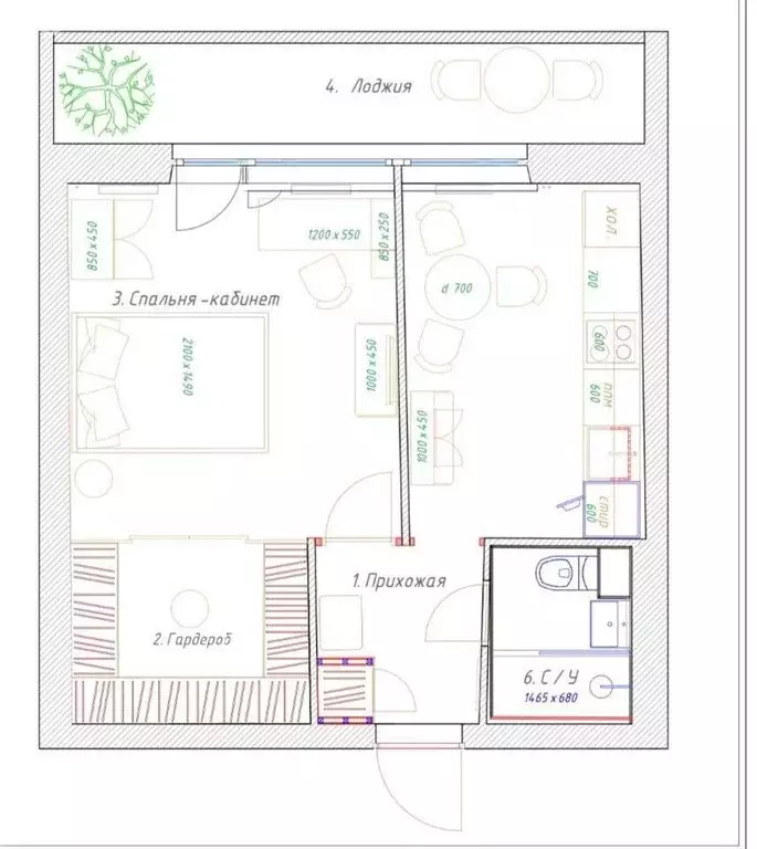 1-комнатная квартира: Москва, Скаковая улица, 34к3 (40 м) - Фото 1