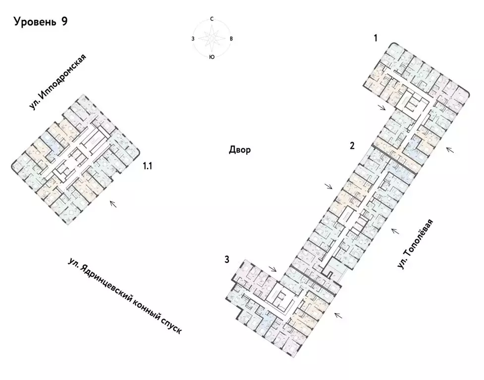 2-комнатная квартира: Новосибирск, Тополёвая улица, с21 (61.85 м) - Фото 0