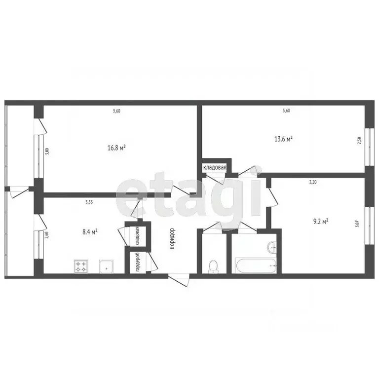3-к кв. Камчатский край, Петропавловск-Камчатский ул. Академика ... - Фото 2