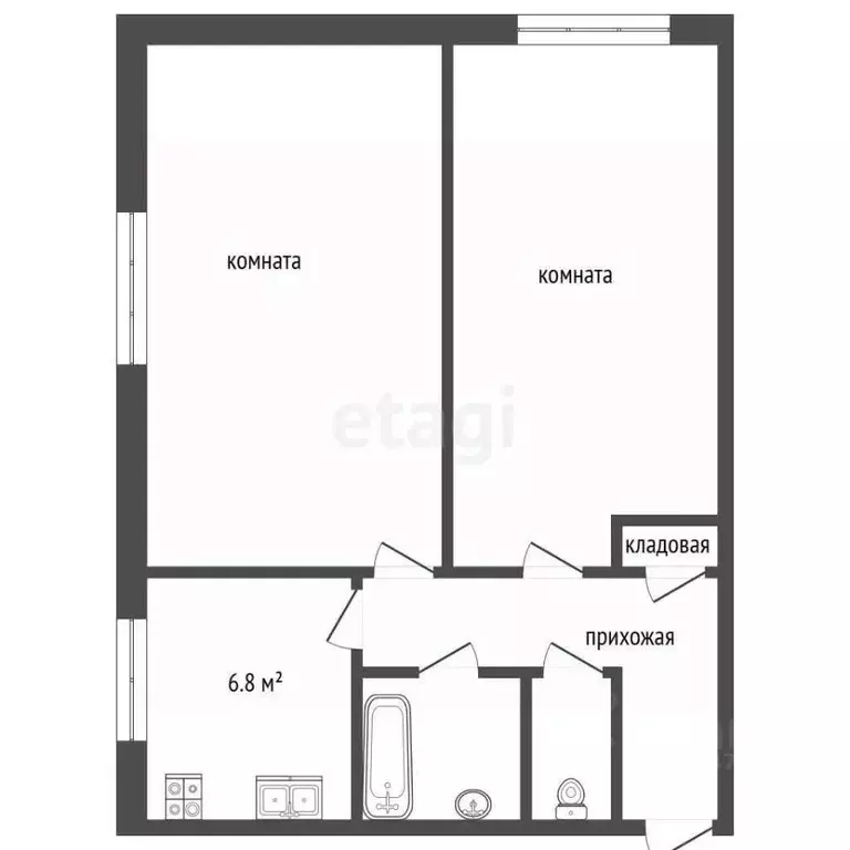 2-к кв. Московская область, Воскресенск городской округ, с. Ашитково ... - Фото 2