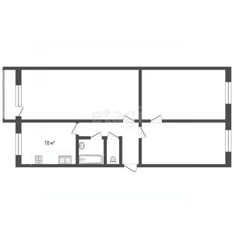 3-к кв. Московская область, Воскресенск Цемгигант мкр, ул. Ленинская, ... - Фото 2