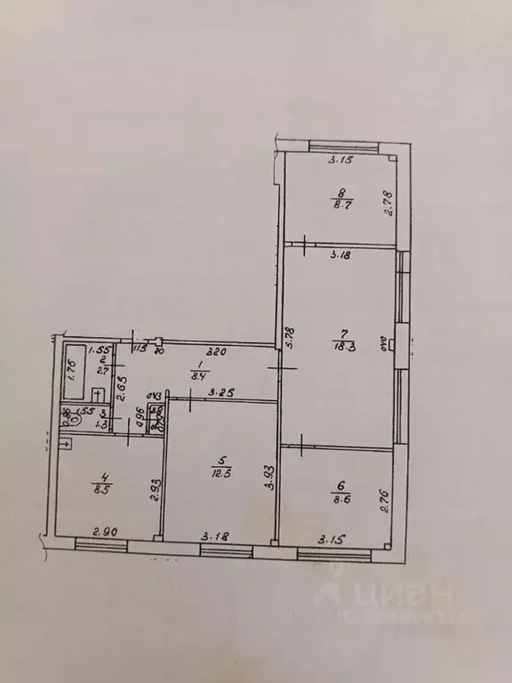 4-к кв. Кемеровская область, Юрга Кузбасский просп., 20 (69.0 м) - Фото 0